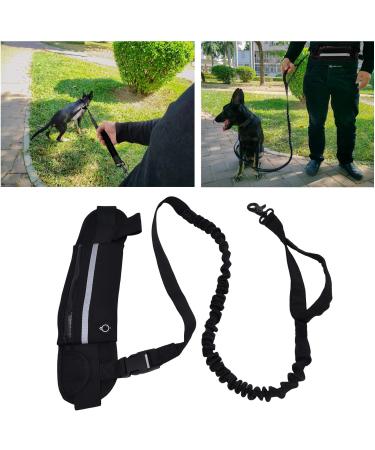 Hands Free Dog Leash with Zipper Pouch Durable Bungee with Reflective Strips Adjustable Waist Belt for Walking Jogging and Running Your Dog(black) - Buy Online on GoSupps.com