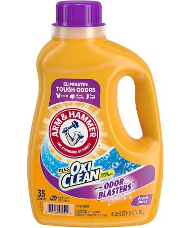 Arm & Hammer OxiClean Odor Blasters Liquid Laundry Detergent - Fresh Burst 35 Loads 61.25 fl oz - Buy Online on GoSupps.com