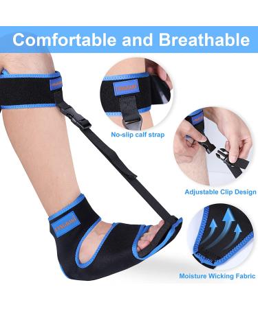 Adjustable Plantar Fasciitis Night Splint - Foot Brace for Pain Relief - Men & Women - Large - Buy Online on GoSupps.com