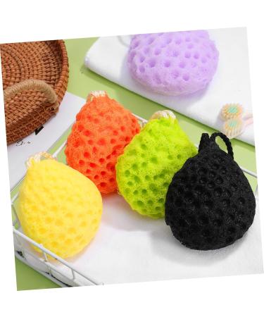 NOLITOY 5pcs Exfoliating Bath Sponge Set - Soft Body Scrubber & Shower Ball for Smooth Skin Cleaning - Buy Online on GoSupps.com