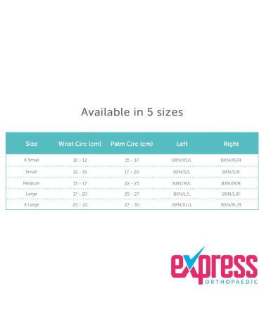 Medically Approved Neoprene Wrist Support Splint XL - Left Hand 20-22cm Circumference - Buy Online on GoSupps.com