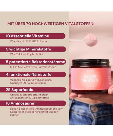 Her One Inner Beauty: 70+ Ingredients for Female Vitality | Boost Intestinal Health Energy Metabolism & More! - Buy Online on GoSupps.com