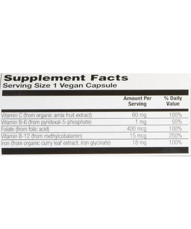 VegLife Iron+C Tummy Smart Vegan Veg Capsules - 18mg, 60ct - Buy Online on GoSupps.com