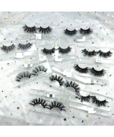 Wholesale Handmade 20mm Fluffy Hybrid Mink Lashes - 30 Pairs - Dramatic Soft Wispy Eyelashes - 10 Styles Mixed - Buy Online on GoSupps.com