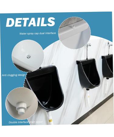 Urinal for Men Wall Mounted Spill-Proof Waterless Urinal Garage Urinal with 59'' Hose UV Resistant Plastic Urinals Indoor Outdoor Toilet for Bathroom - Buy Online on GoSupps.com