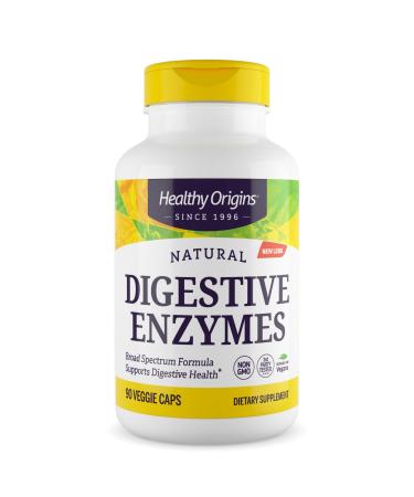 Healthy Origins Digestive Enzymes Broad Spectrum Veg Capsules, 90 Count 90 Count (Pack of 1)