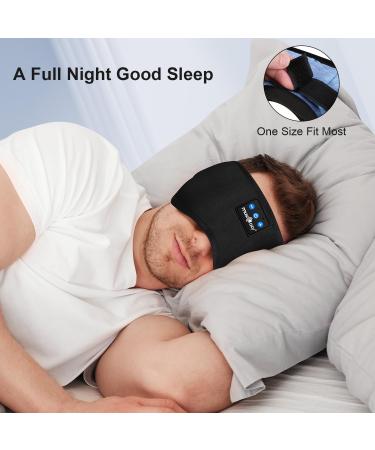 Music-loving Side Sleepers' Essential: MUSICOZY Bluetooth Sleep Mask Headphones - 14 Hrs Playtime | Upgraded V5.3 | Tech Sleep Aids for Men Women | Perfect for Office, Travel & Darkness - Buy Online on GoSupps.com