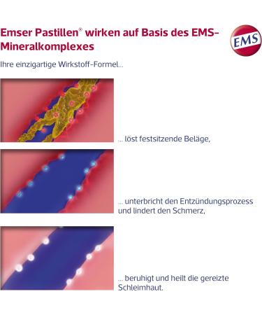 Emser Pastilles Half Tablets - Sugar-Free Menthol-Free Relief for Sore Throat & Cough - 30 Pieces - Buy Online on GoSupps.com