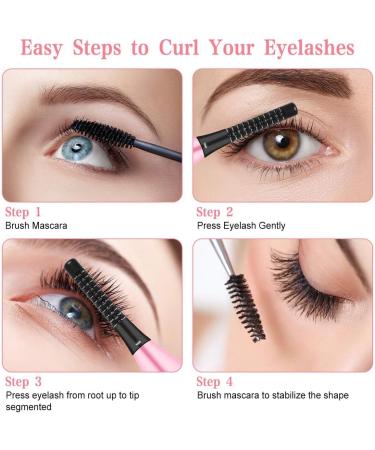 RIYAN Heated Eyelash Curler Electric Eyelash Comb LCD Display Rechargeable Quick Heating Curling White - Buy Online on GoSupps.com