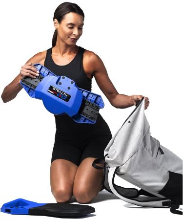 STEALTHGO Portable Plank Board Core Trainer for Dynamic Abs & Core Training - Includes Free iOS/Android App & 4 Mobile Games - Assembles in Seconds - Perfect for On-the-Go Workouts - Buy Online on GoSupps.com