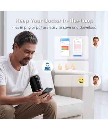 Buy Wellue BP2 Connect Blood Pressure Monitor with EKG Wi-Fi & Bluetooth Sync Intelligent Upper Arm Device for Home Monitoring - Buy Online on GoSupps.com