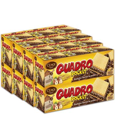  Cemoi C moi - Quadro Pocket Pack of Filled Wafers Chocolate Praline 9 Individually Wrapped Wafers - Made in France Pack of 8 (187g x 8) - Buy Online on GoSupps.com