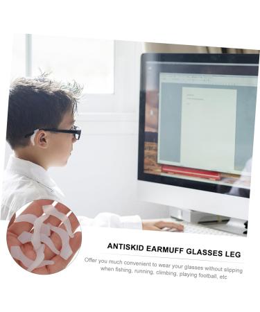 Lurrose 20 Pairs of Glasses Leg Sleeves - Slip-Resistant Temple Holders for Sunglasses & Child Glasses - Anti-Slip Protection 4.2x2.3cm White - Buy Online on GoSupps.com