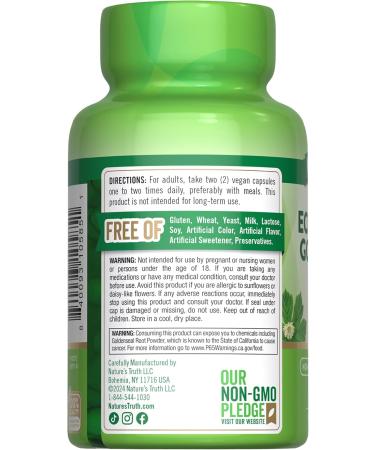 Nature's Truth Echinacea Goldenseal Capsules | 1400mg | 100 Count | Vegan Non-GMO & Gluten Free Supplement | Herbal Support Complex - Buy Online on GoSupps.com