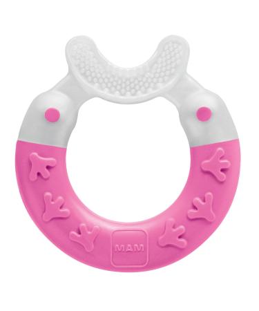 MAM Bite and Brush Teether  3 Months  Colors May Vary