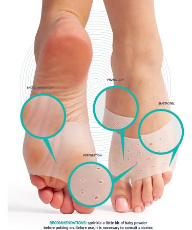 Metatarsal Pads Ball of Foot Cushions - Gel Forefoot Sleeves for Pain Relief - Men and Women - Buy Online on GoSupps.com