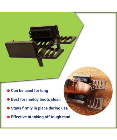 Neez Cast Iron Boot Scraper with Brush - Heavy Duty Welly Puller for Wellies - Outdoor Mud and Dirt Remover - Buy Online on GoSupps.com