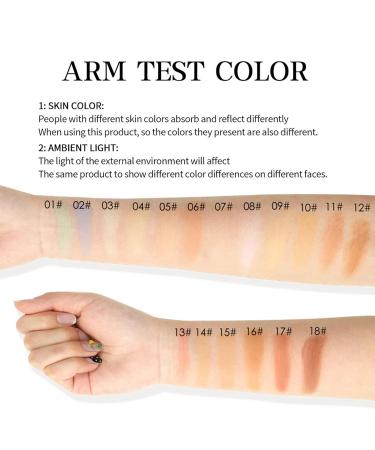  GjnjfdF Concealer palette hide blending palette - 18-color face concealer cream | Waterproof beauty palette to conceal dark circles for complexion - Buy Online on GoSupps.com
