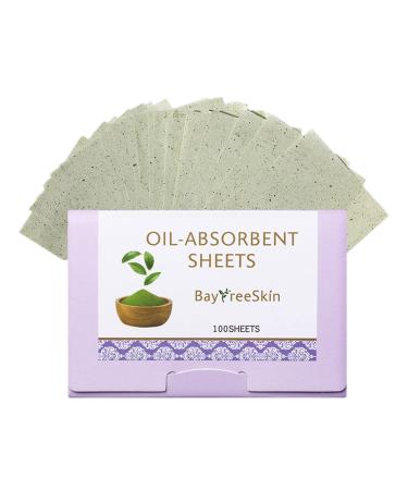 Oil Absorbing Sheets Roller | Natural Green Tea Blotting Paper - 100 Oil Absorbing Sheets Face Blotting Sheets for Removing Oil Grease & Preventing Blackheads