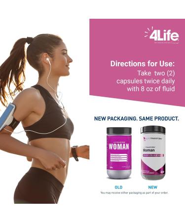 4Life Transform Woman - Women's Supplement with Velvet Bean & Evening Primrose Extracts - Healthy Skin & Well-Being - 120 Vegetable-Derived Capsules - Buy Online on GoSupps.com