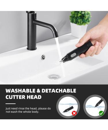 Buy Professional Nose and Ear Hair Trimmer for Men - Easy to Clean Black | International Shipping Available - Buy Online on GoSupps.com