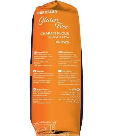 Eurostar Chapati Atta Gluten-Free Flour 1.5kg - Medium Brown (Pack of 1) - Buy Online on GoSupps.com