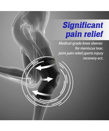 Buy Abyon Knee Brace for Men & Women - Compressed Support with Patella Gel Pads & Side Stabilizers for Meniscus Tear Arthritis ACL MCL - International Shipping Available - Buy Online on GoSupps.com