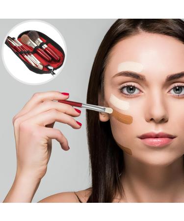 Beavorty 4 Sets makeup brush with bag applicator eyeshadow makeup brush for women makeup make up brush travel size kit for women makeup tool girl the face fabric lip brush - Buy Online on GoSupps.com