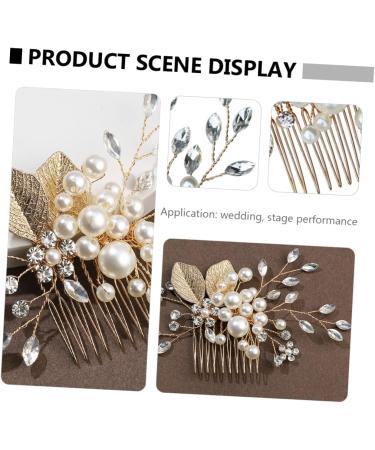 MAGICLULU Beaded Hair Comb Pearl Hair Pin Flower Girl Headpiece Wedding Hair Clip Wedding Headpiece for Bride Bridal Headwear Headpieces Accessories Rhinestones Man-made Pearl Girl Child - Buy Online on GoSupps.com