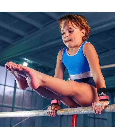 Gymnastics Hand Grips Wristbands for Girls Kids Youth Large Black&Wristbands - Buy Online on GoSupps.com