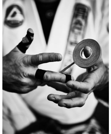 Bighorn Athletics Pro Series Jiu-Jitsu Finger Tape - 8 Rolls with Tin Holder Extra Strength Residue-Free 0.3-Inch Black - International Shipping Available - Buy Online on GoSupps.com