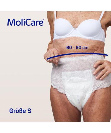 Molicare Premium Mobile Disposable Pants - Incontinence Solutions for Men & Women Size S (60-90 cm) - 56 Pieces 6 Drops - Buy Online on GoSupps.com