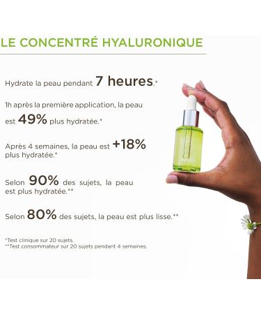 Hyaluronic Acid Serum - +49% Hydration after 1h - Clinically proven - HUYGENS Organic Hyaluronic Concentrate - 30mL - 99% Natural - Made In France - Buy Online on GoSupps.com
