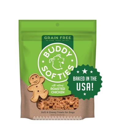Buddy Biscuits Grain Free Dog Treats, Made in the USA Only, Healthy Ingredients No Wheat Corn or Soy Softies Roasted Chicken 5 Ounce (Pack of 1)