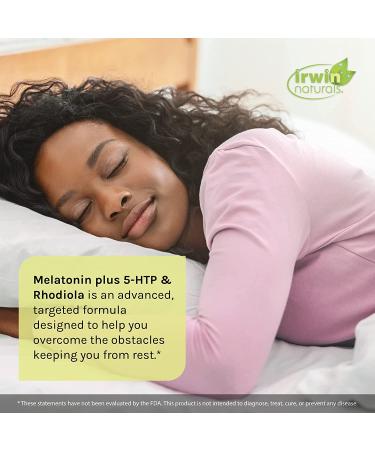 Irwin Naturals Melatonin Plus 5-HTP & Rhodiola - 54 Liquid Soft-Gels for Sleep & Mood Support - Buy Online on GoSupps.com