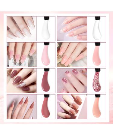 Major Diji Nail Extension Kit - 8 Colors Poly Nail Gel with 38W UV Lamp & All-in-One Nail Studio Set - Buy Online on GoSupps.com