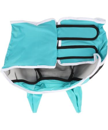 Horse Fly Mask Horse Eye Mask Extended View Mosquito Protection Removable for Horses S Blue Green - Buy Online on GoSupps.com
