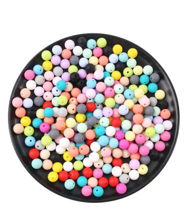 Promise Babe Silicone Beads 150pc 12mm Chewable Jewelry BPA Free DIY Necklace and Bracelet Assortment