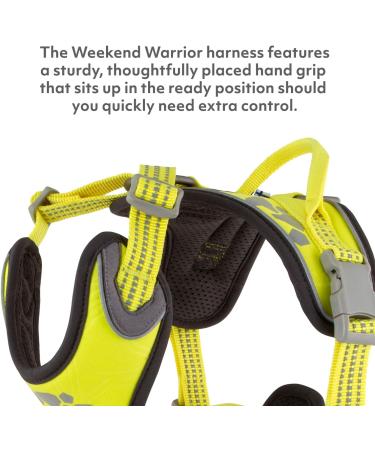 Hurtta Weekend Warrior Dog Harness - Neon Lemon 99-119 cm (39-47 in) | International Shipping Available - Buy Online on GoSupps.com