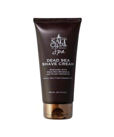 Salt Cellar Dead Sea Shave Cream - All-Natural Men s Shaving Cream - Enriched Blend of Dead Sea Minerals and Plant Extracts - Delivers a Smooth and Comfortable Shave with a Light Scent Paraben Free