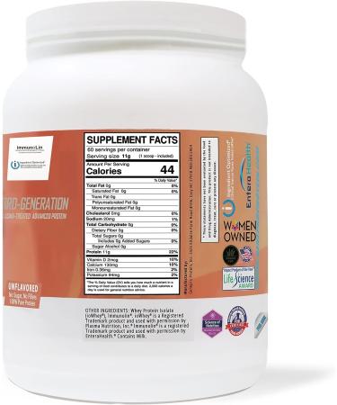 Genepro Unflavored Protein Powder - Lactose-Free, Gluten-Free, Non-GMO Whey Isolate Shake - 60 Servings - Buy Online on GoSupps.com