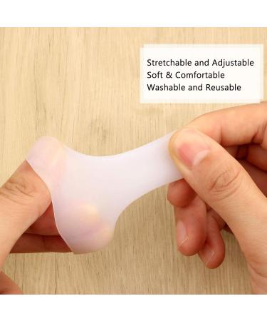 Frienda Gel Finger Protectors - 30 Silicone Finger Cots for Cracking & Trigger Finger Support - White - Buy Online on GoSupps.com