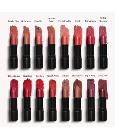 Luxury by Sofia Organic Lipstick - Natural, Non-Toxic, Moisturizing & Long-Lasting | Highly Pigmented with Organic Butters, Botanical Extracts & Essential Oils | Vibrant Nude Jewel Colors - Buy Online on GoSupps.com