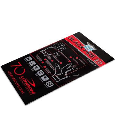 Longoni Black Fire 2.0 Billiard Pool CUE Glove - Black Large - Left Hand for Right-Handed Players - Buy Online on GoSupps.com