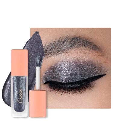 Oulac Black Glitter Liquid Eyeshadow Glitter Eyeshadow| Black Liquid Eyeliner Shimmer Eye Makeup| Non-creasing Lightweight Moisturizing Formula Easy to Remove. Vegan & Cruelty-Free (12) (12) Light Year