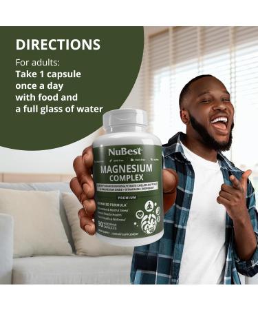 Magnesium Glycinate Chelate Complex with Albion Magnesium Bisglycinate Chelate Vitamin B6 & BioPerine for Bone Muscle Natural Sleep Nerve Function Brain Booster | 3 Months Supply 90 Count (Pack of 1) - Buy Online on GoSupps.com