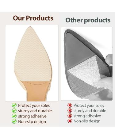 4 Pcs Non Slip Shoe Pads | Silicone Sole Protectors for High Heels | Anti-Slip Shoe Grips | Self-Adhesive & Clear Shoe Gummies for Women - Buy Online on GoSupps.com