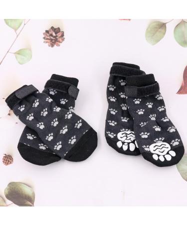 Desitation Anti-Slip Dog Socks - Double-Slip Paw Protectors with Adjustable Straps for Traction on Wood Floors - International Shipping Available - Buy Online on GoSupps.com