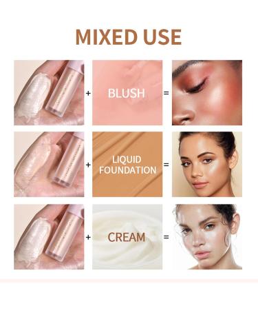  Linsition Liquid Highlighter | Sweat Resistant Cream - Illuminator Beau - Face Illuminator Beauty for Highlighters and Luminizers Eyes Nose Cheekbones Clavicle for Women and - Buy Online on GoSupps.com