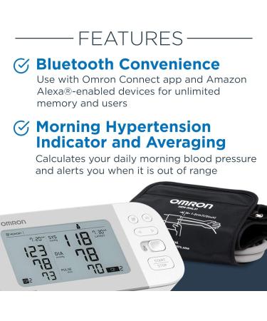 OMRON Gold Blood Pressure Monitor - Bluetooth Upper Arm Cuff - Stores 120 Readings for 2 Users - Buy Online on GoSupps.com